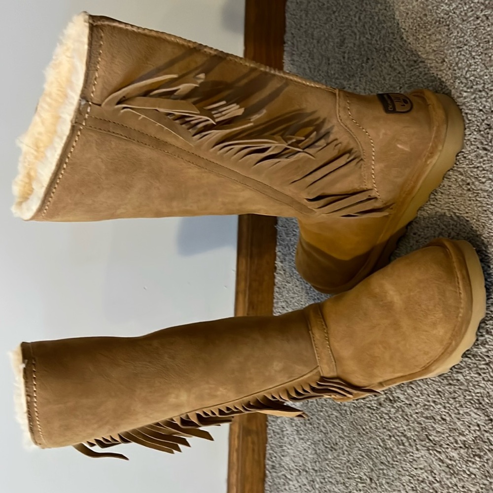 BearPaw Fringe Boots
